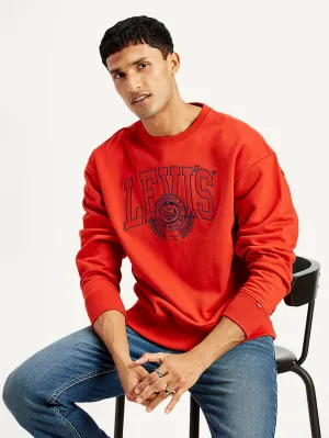 Men's Brand Logo Crew Neck Sweatshirt LEVI'S