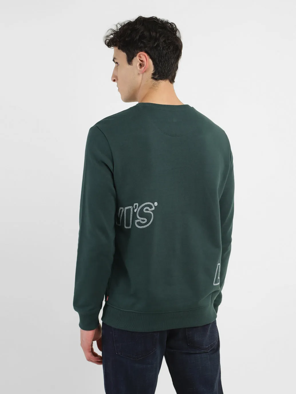 Men's Brand Logo Crew Neck Sweatshirt LEVI'S