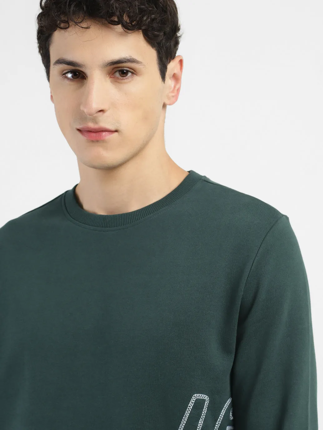 Men's Brand Logo Crew Neck Sweatshirt LEVI'S