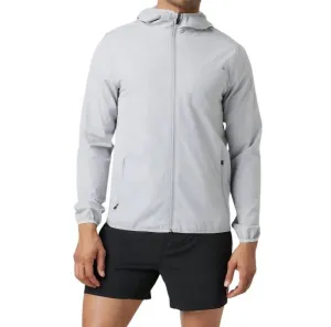 Men's Outdoor Trainer Shell Jacket In Platinum Linen Texture