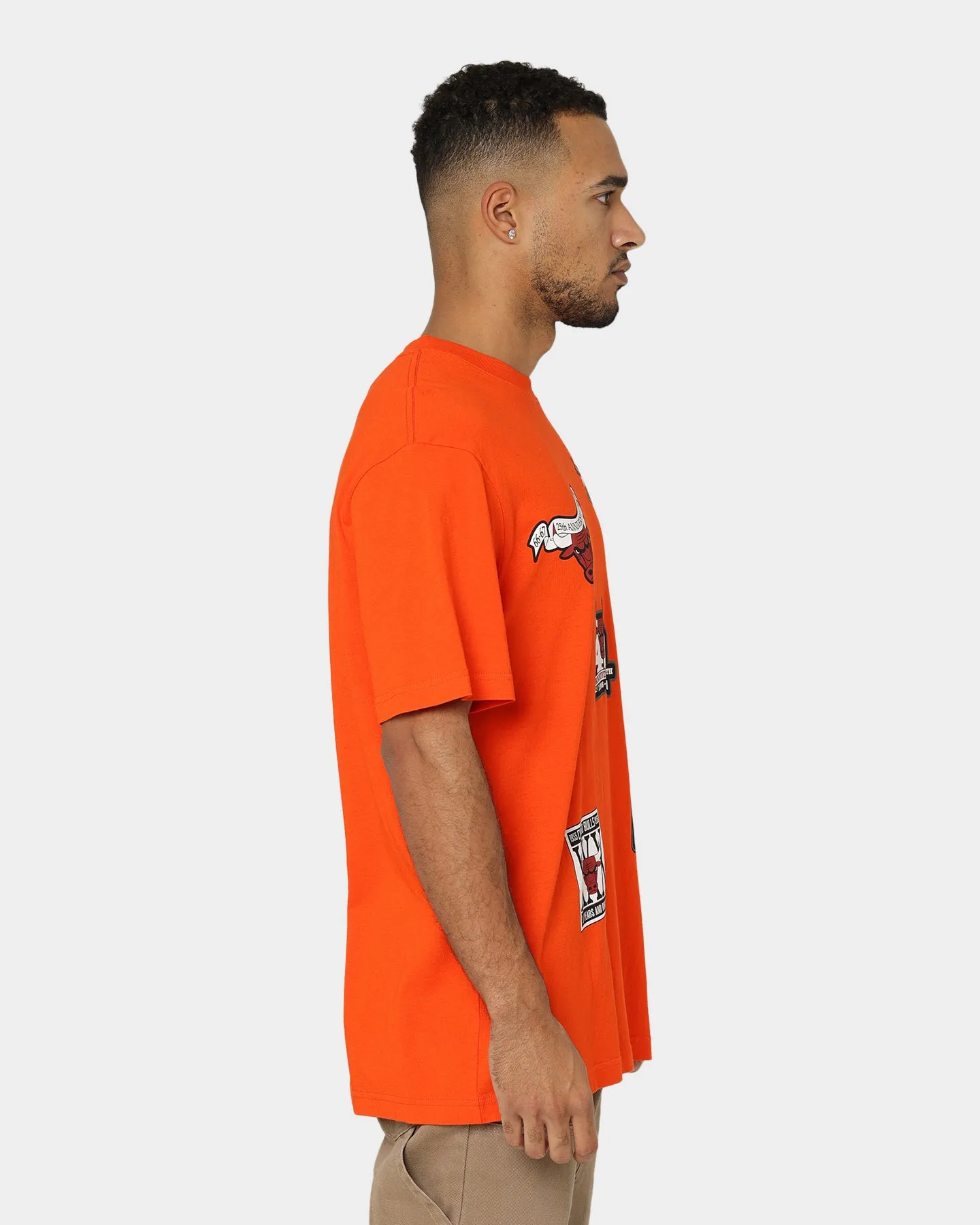 Mitchell & Ness Chicago Bulls Flight T-Shirt Faded Orange