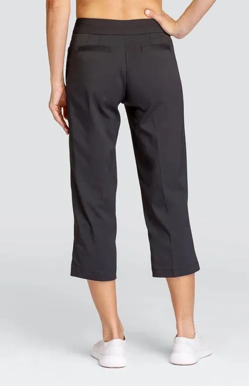 New Tail Activewear Black Classic Fit Capri Pants Size 4 MSP$95