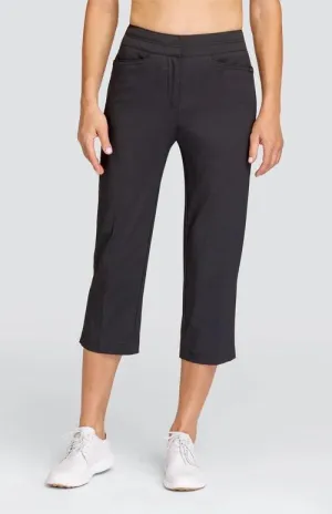 New Tail Activewear Black Classic Fit Capri Pants Size 4 MSP$95