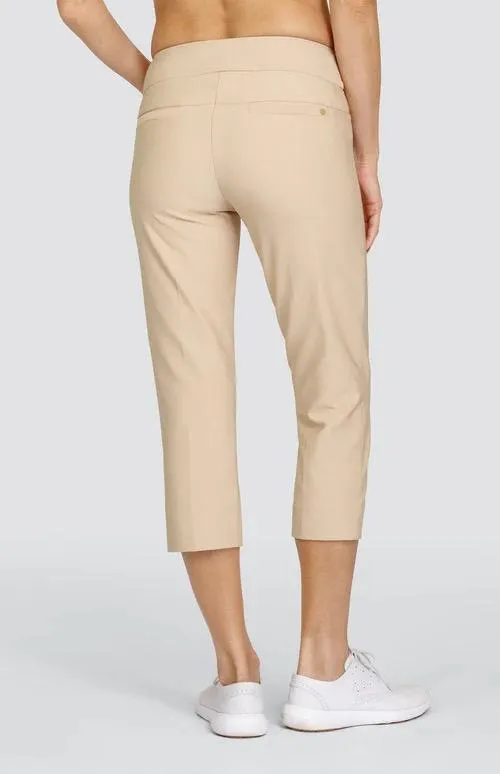 New Tail Activewear Mulligan  Crop Golf Pants - Sand Size 12 MSP$102