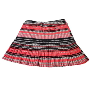 New Tail Activewear Pleated  Berry Sorbet Striped Golf Sporty Size L
