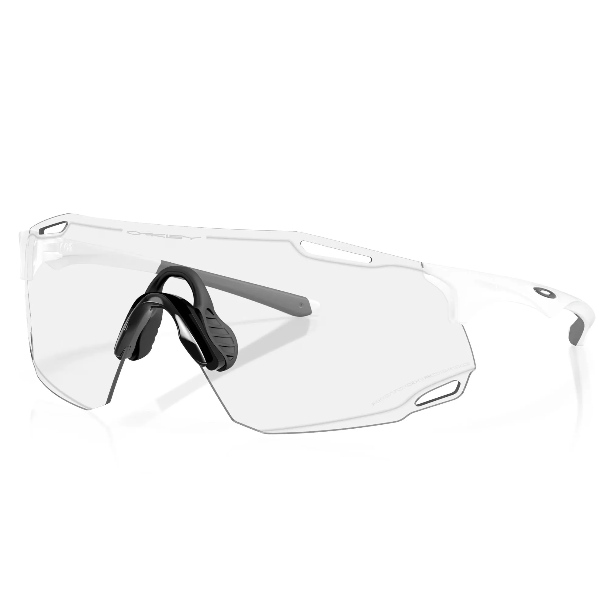 Oakley Cybr Dyno Glasses - Matte white iridium photochromic