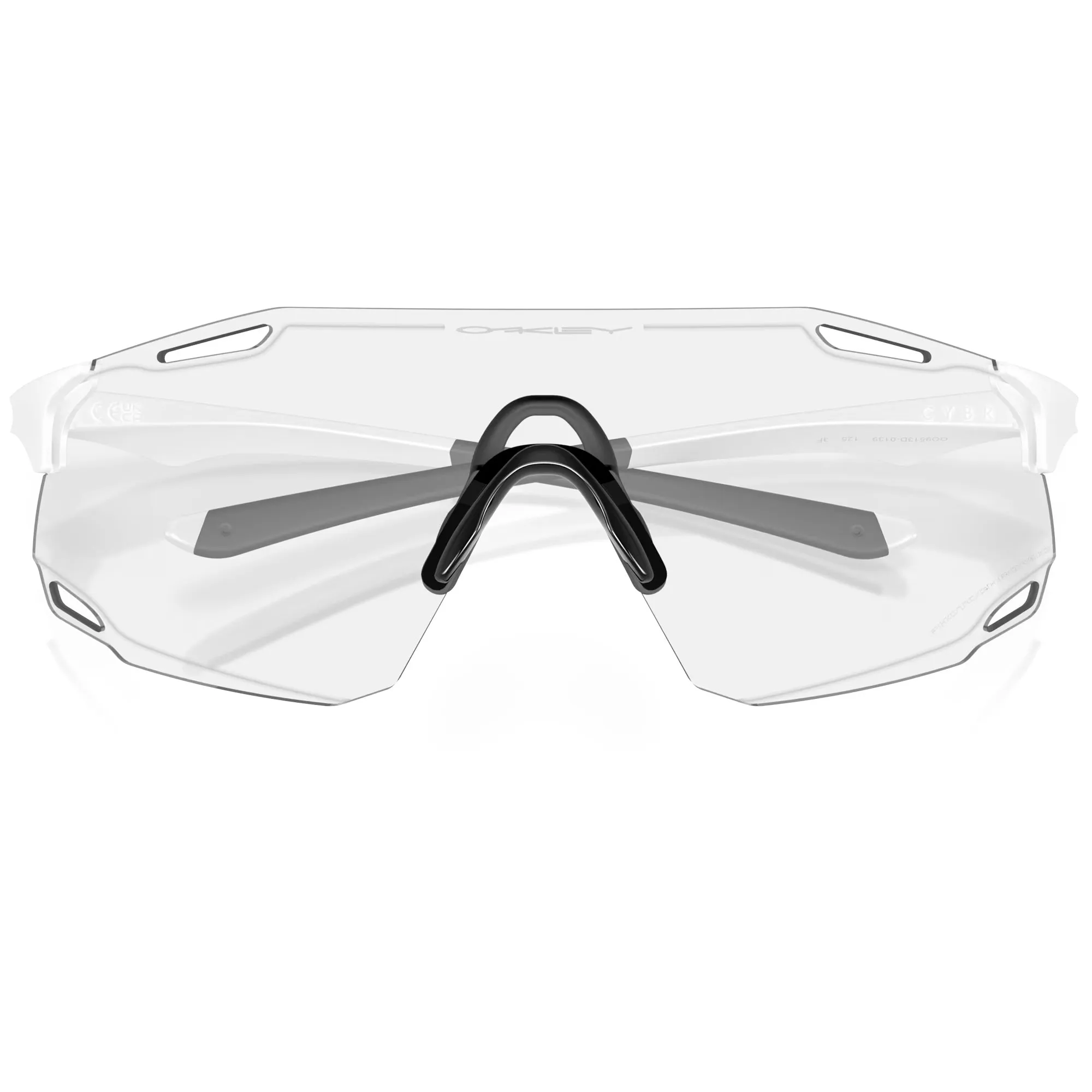 Oakley Cybr Dyno Glasses - Matte white iridium photochromic