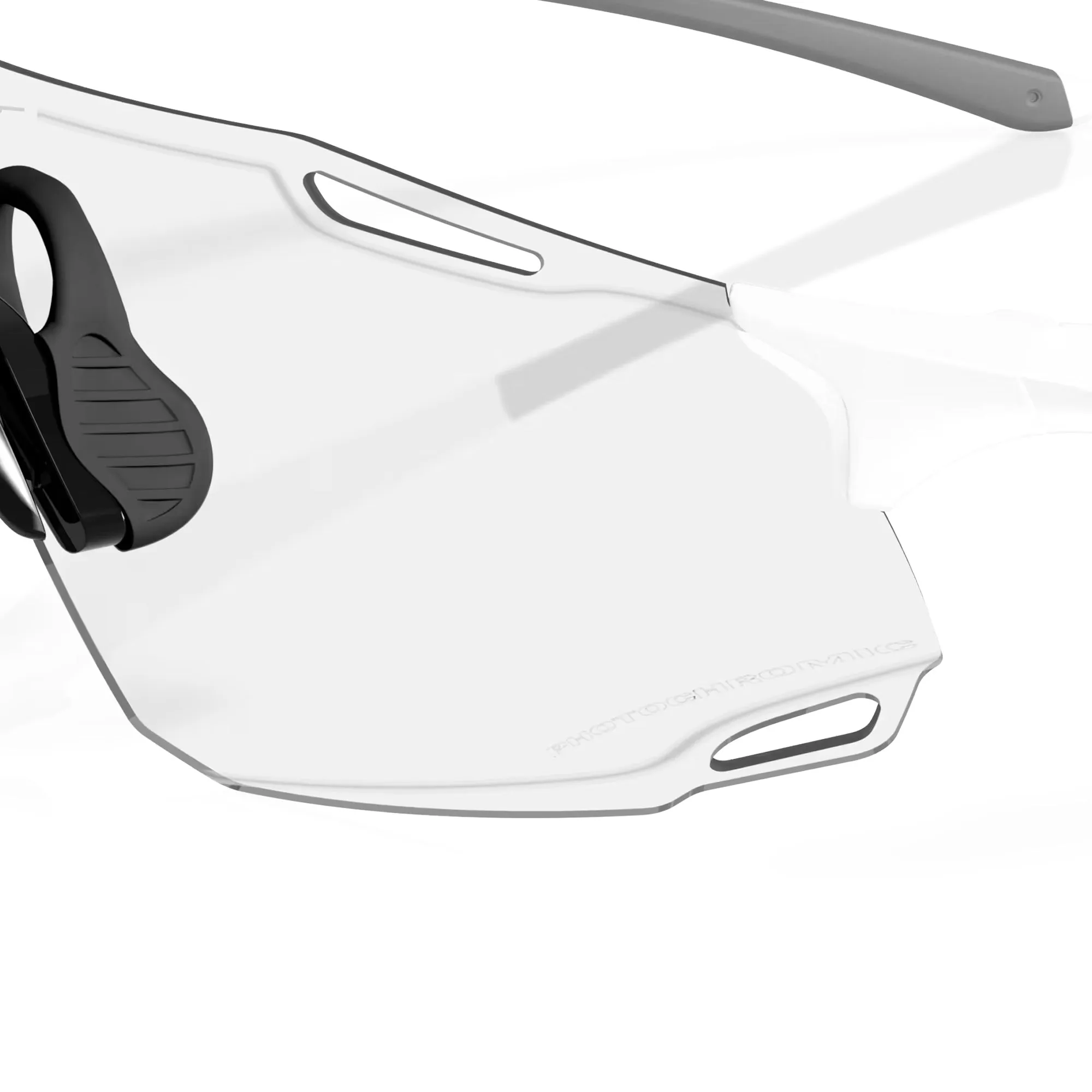 Oakley Cybr Dyno Glasses - Matte white iridium photochromic