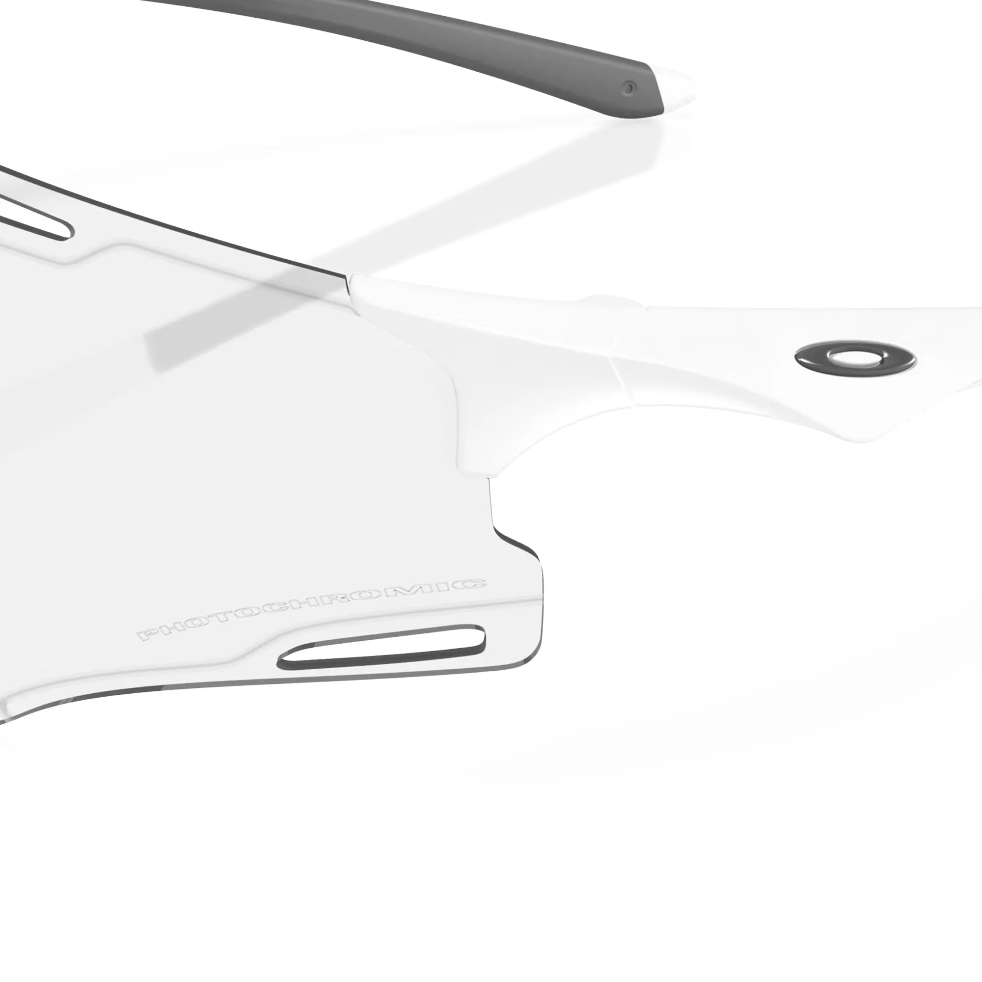 Oakley Cybr Zero Glasses - Matt white iridium photochromic
