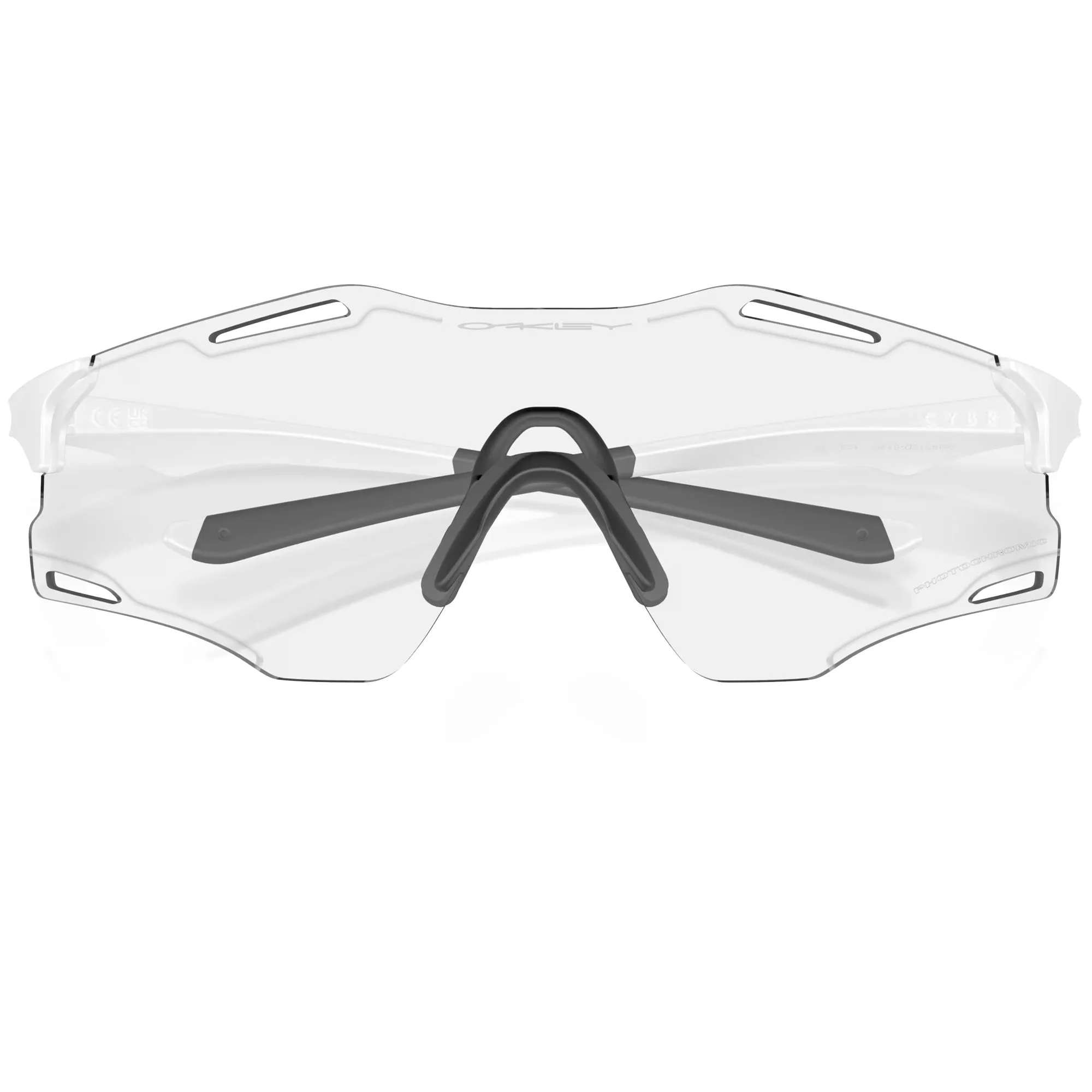 Oakley Cybr Zero Glasses - Matt white iridium photochromic