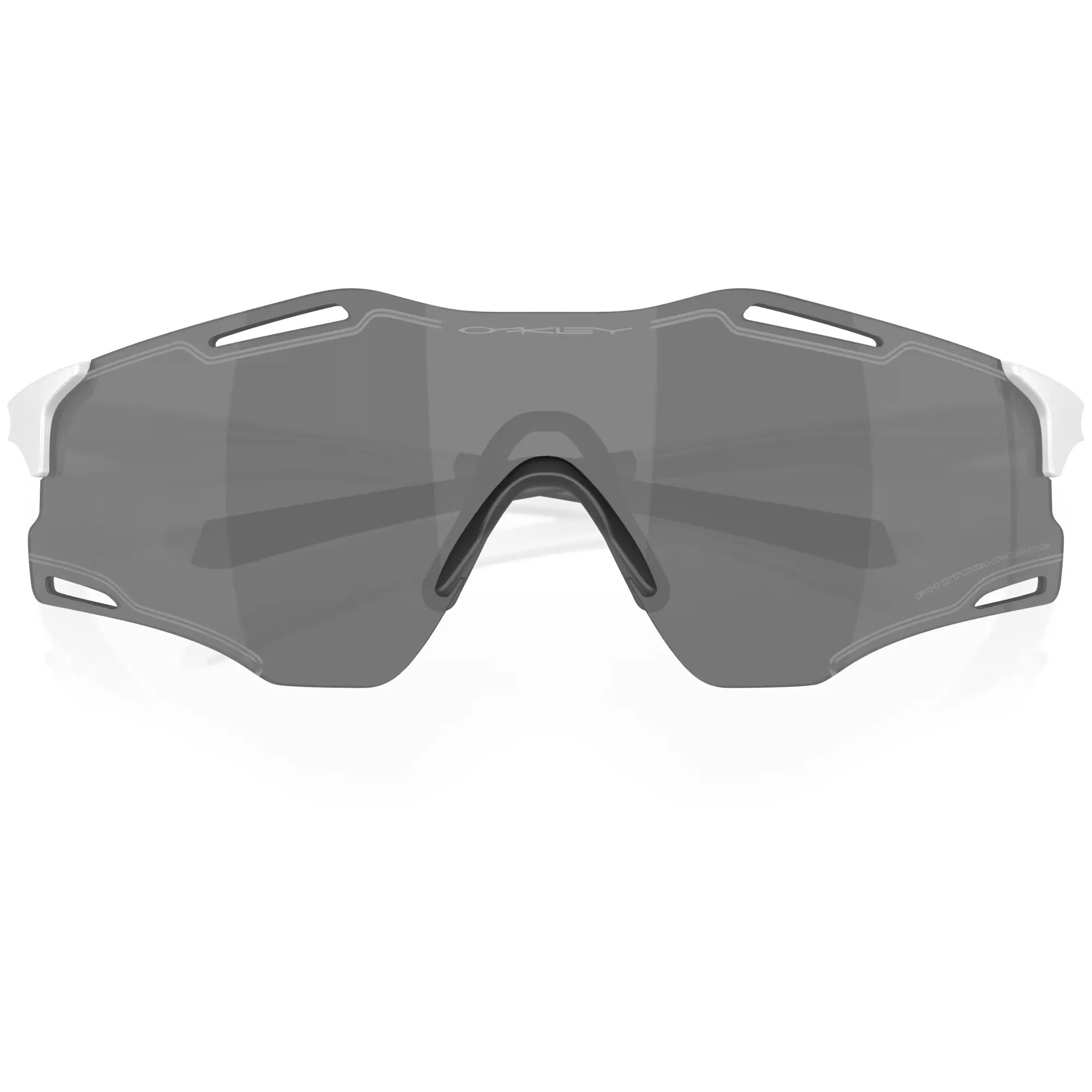 Oakley Cybr Zero Glasses - Matt white iridium photochromic