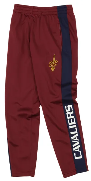 OuterStuff NBA Youth Boys Side Stripe Slim Fit Performance Pant, Cleveland Cavaliers