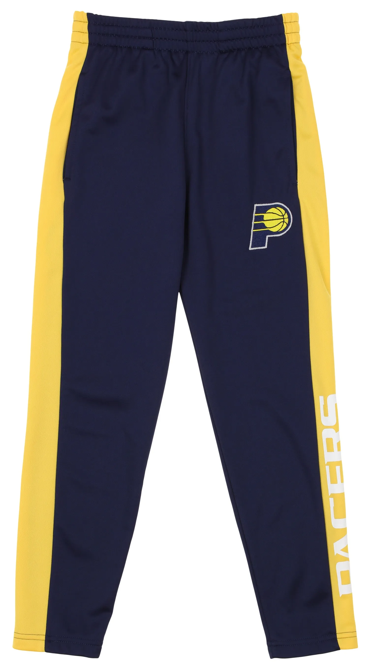 OuterStuff NBA Youth Boys Side Stripe Slim Fit Performance Pant, Indiana Pacers