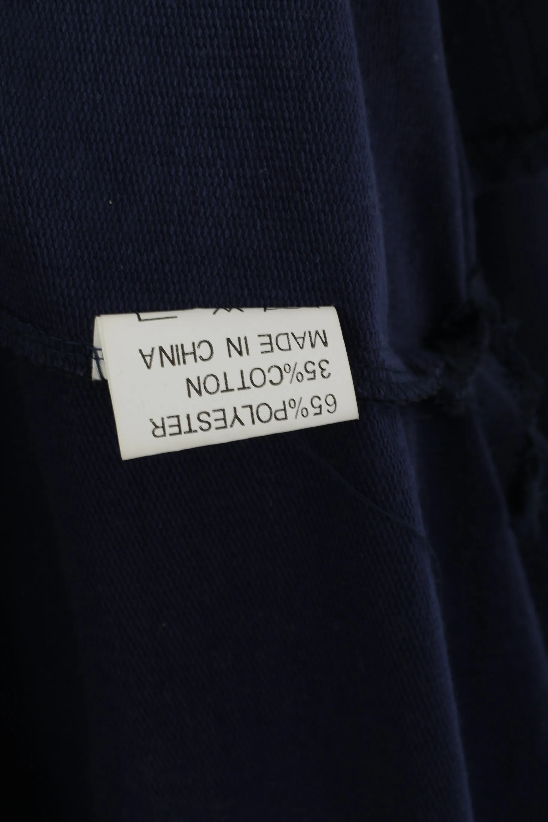 Polo Sports Men XXL Polo Shirt Navy Vintage Football Short Sleeve Retro Top