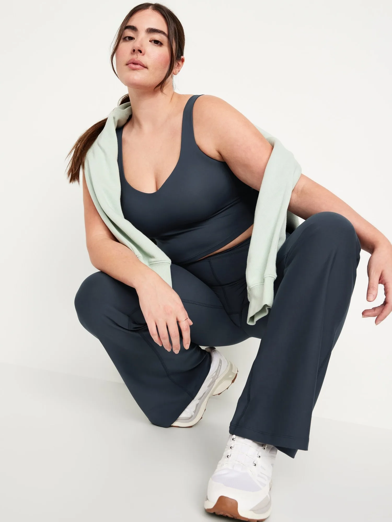 PowerSoft Molded Cup Longline Sports Bra Old-Navy