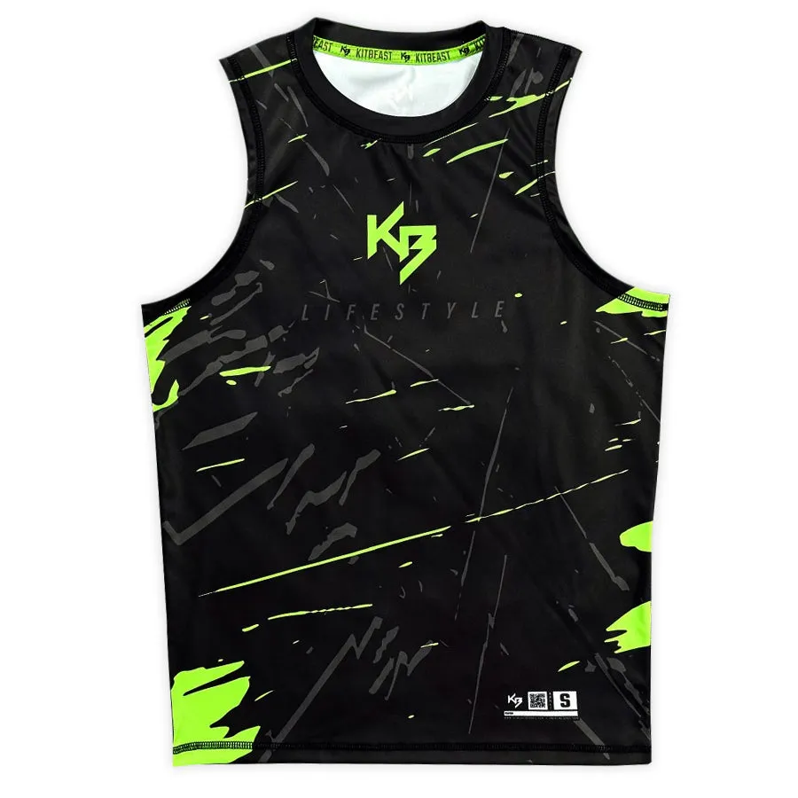 PRJ 01 - KITBEAST BLACK COMPRESSION JERSEY KITBEAST