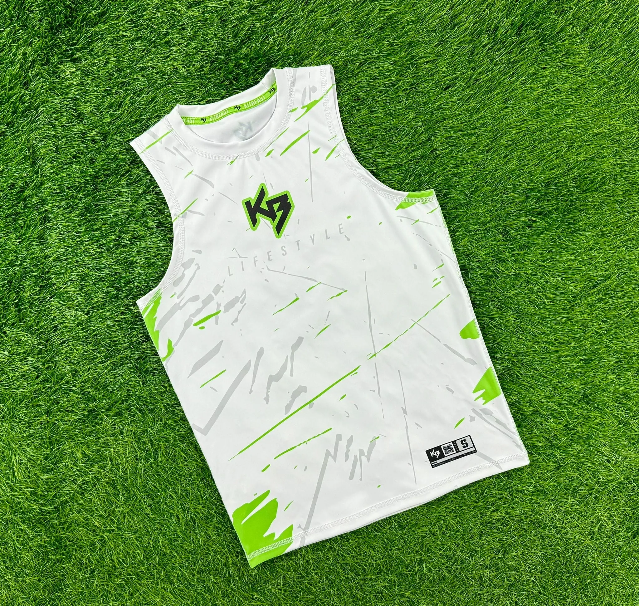 PRJ 01 - KITBEAST WHITE COMPRESSION JERSEY KITBEAST