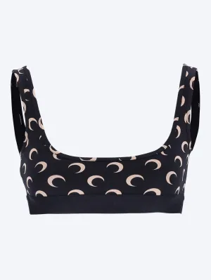 Recycled moon sports bra