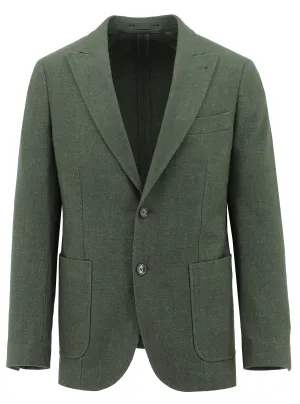 Routleys MLN Flannel Sports Coat Green