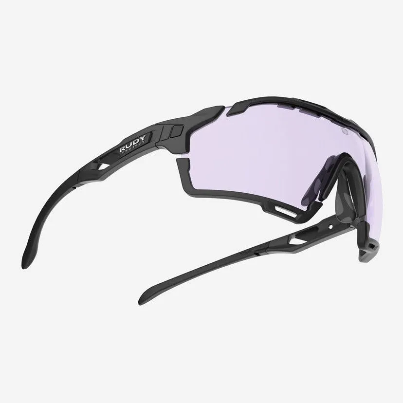 Rudy Cutline sunglasses - Black Matte ImpactX2 Laser Purple