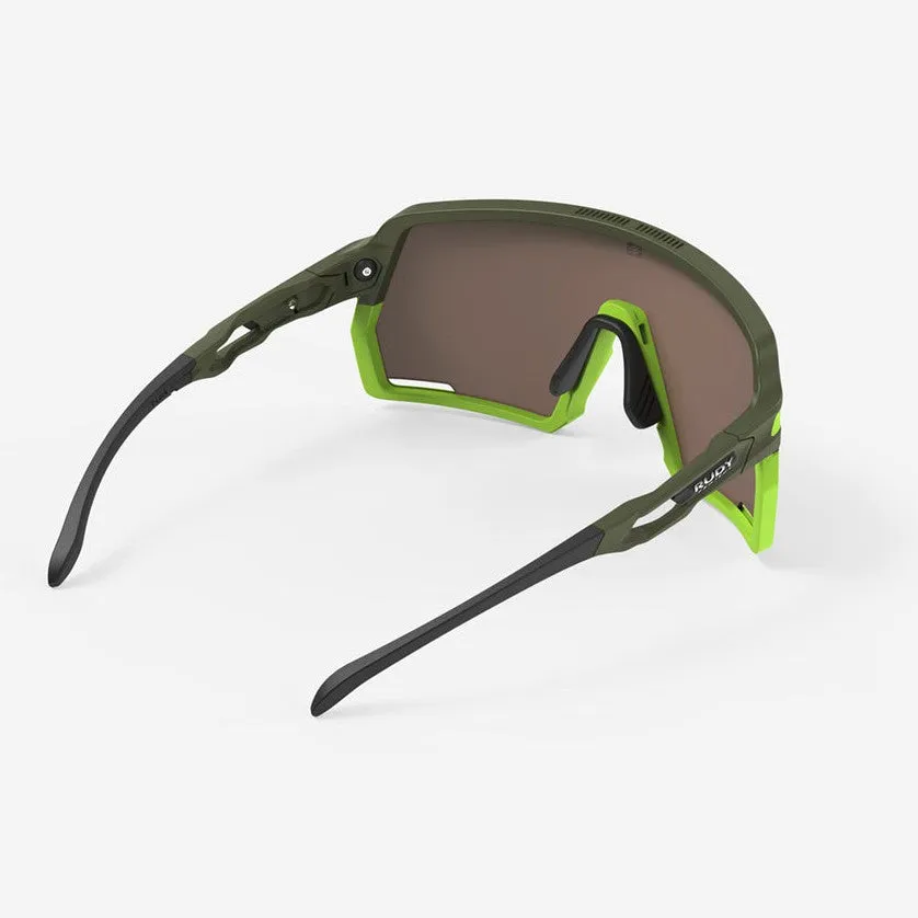 Rudy Project Kelion glasses - Olive Matte Multilaser Yellow