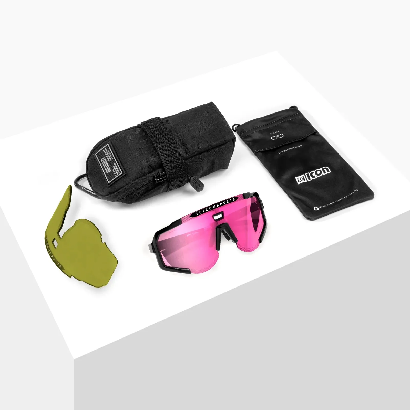 Scicon Aeroscope sunglasses - Black Multimirror pink