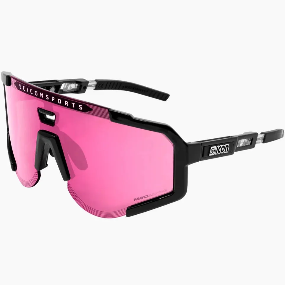 Scicon Aeroscope sunglasses - Black Multimirror pink