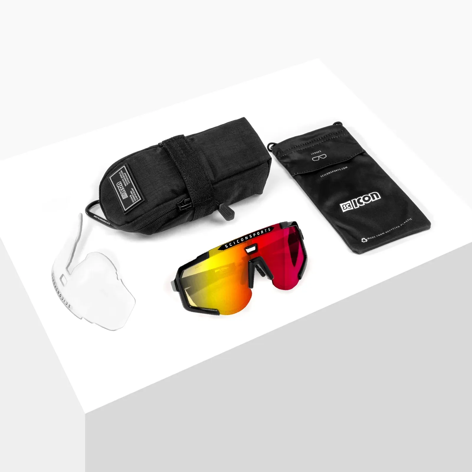 Scicon Aeroscope sunglasses - Black Multimirror red