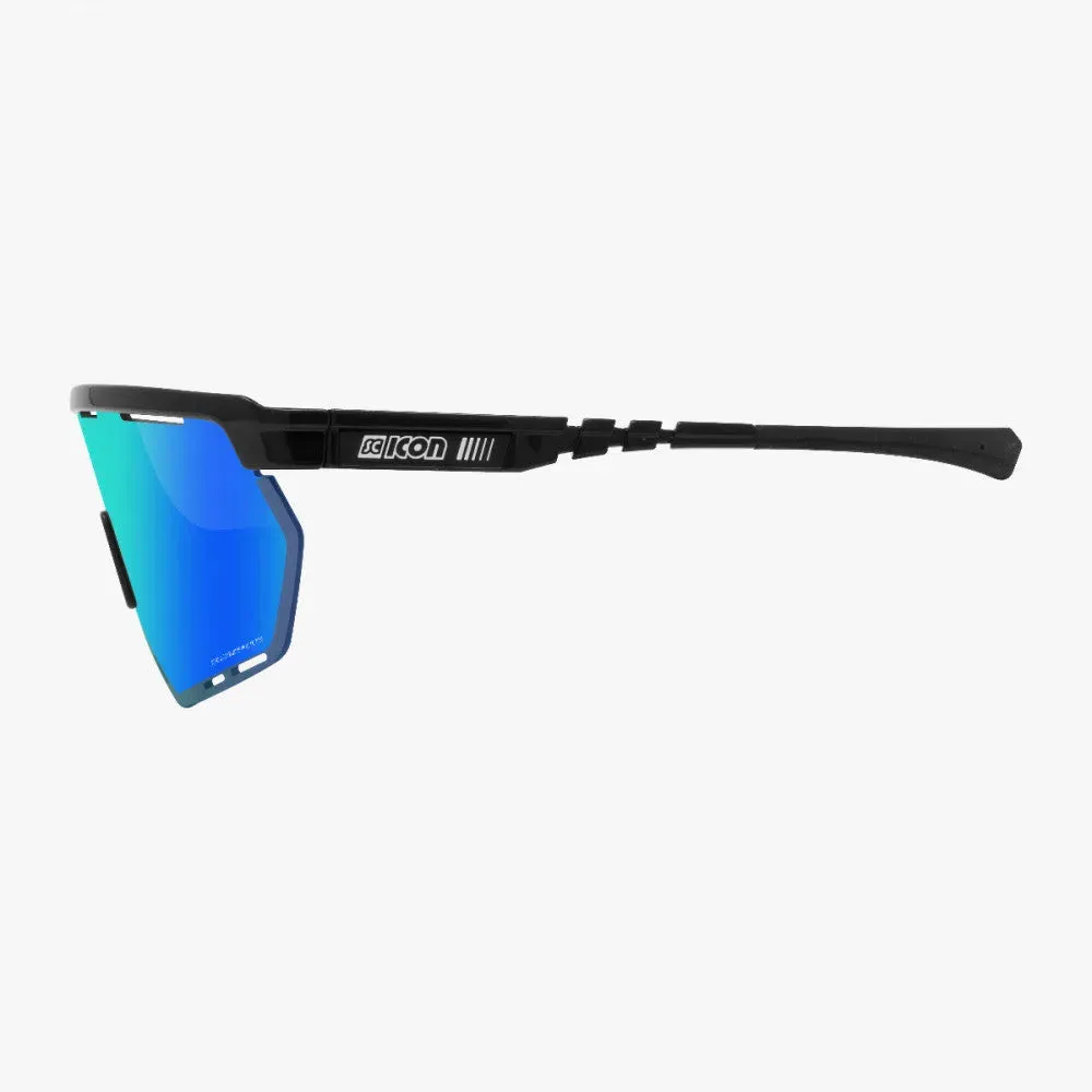 Scicon Aerowing Sport Sunglasses (Multimirror Blue/Black)