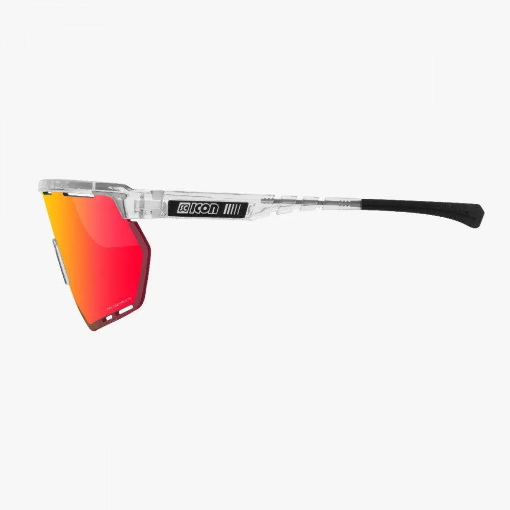 Scicon Aerowing Sport Sunglasses (Multimirror Red/Crystal Gloss)