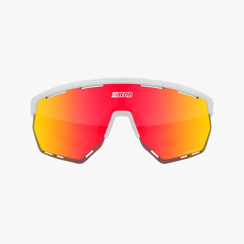 Scicon Aerowing Sport Sunglasses (Multimirror Red/White Gloss)