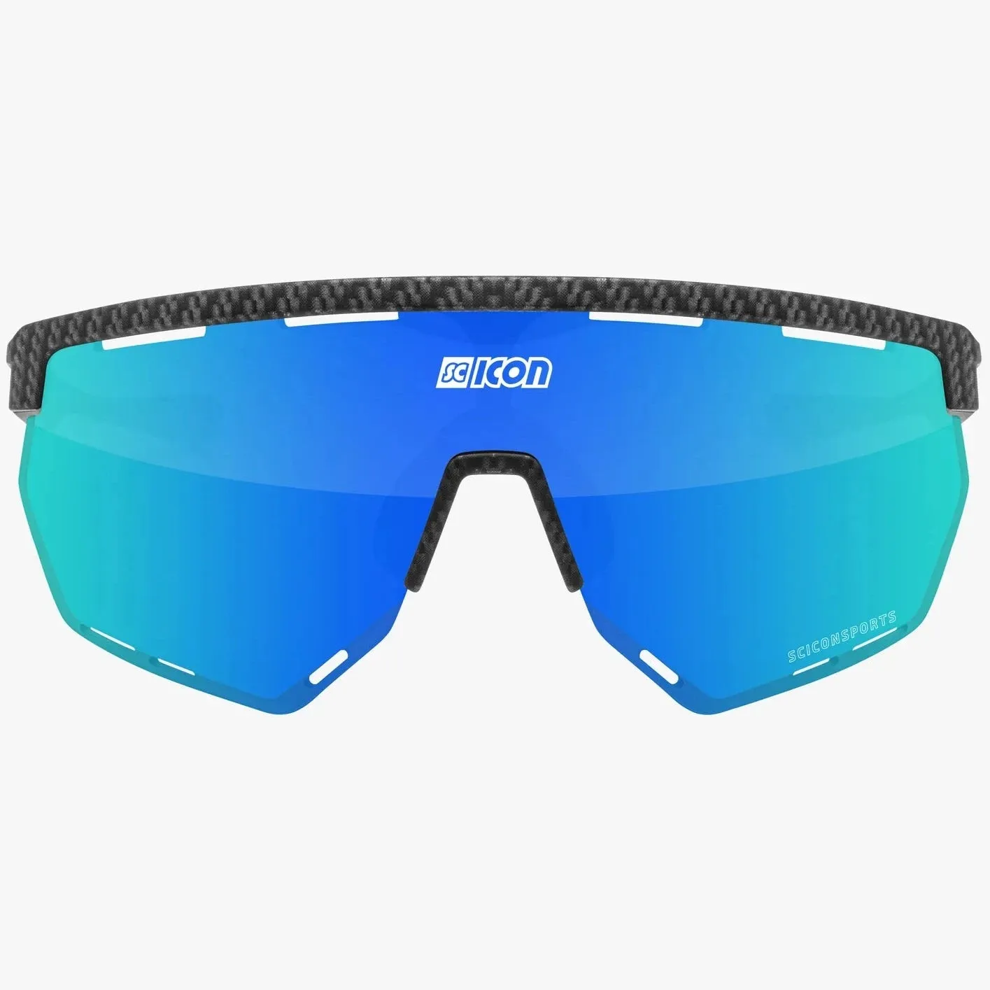 Scicon Aerowing sunglasses - Matt carbon multimirror blue