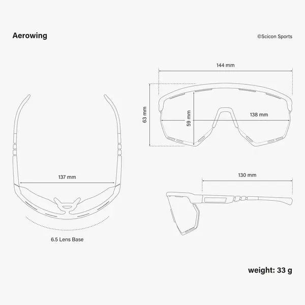 Scicon Aerowing sunglasses - Matt carbon multimirror rot
