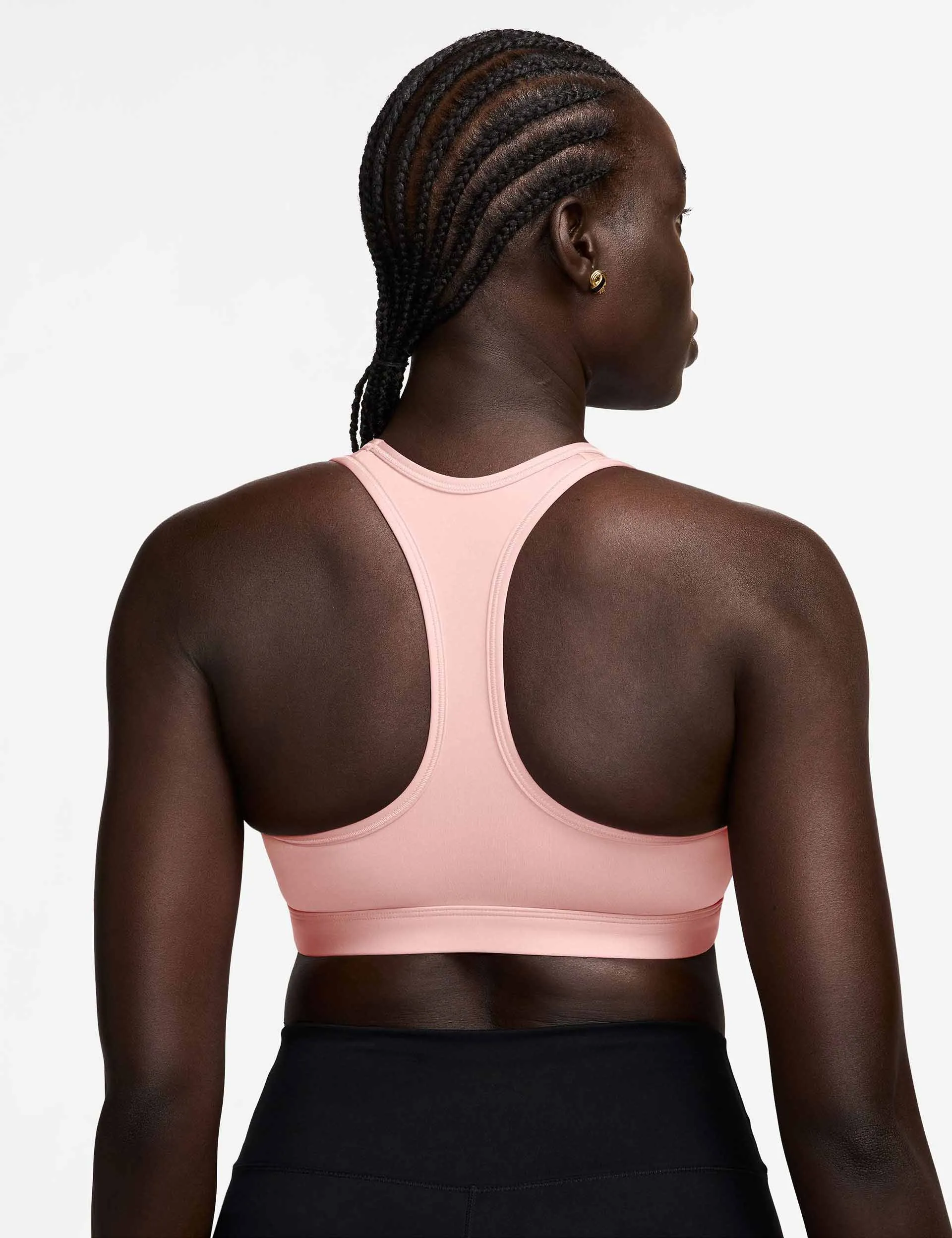 Swoosh Medium Support Bra - Atmosphere/White