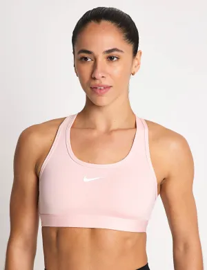 Swoosh Medium Support Bra - Atmosphere/White