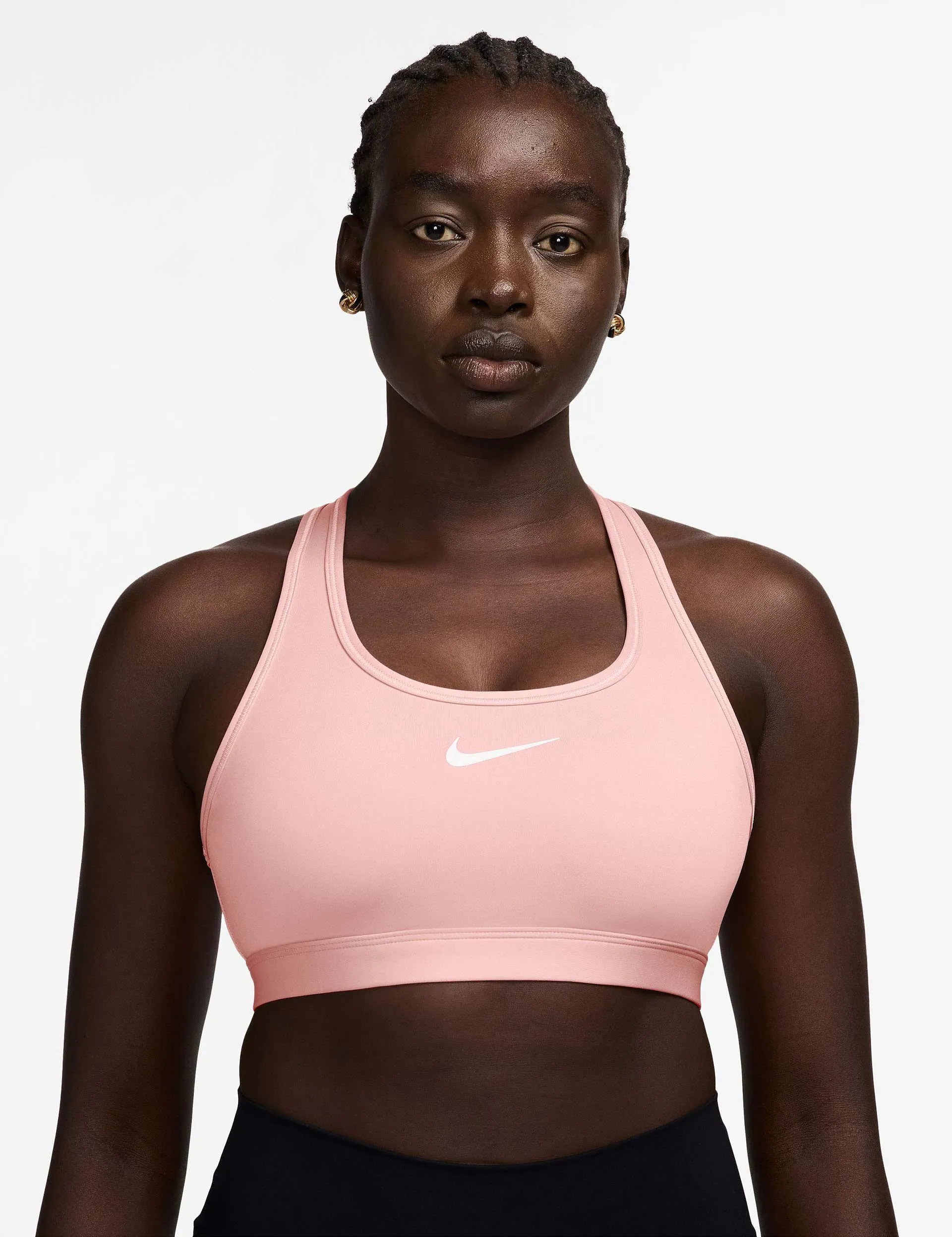 Swoosh Medium Support Bra - Atmosphere/White