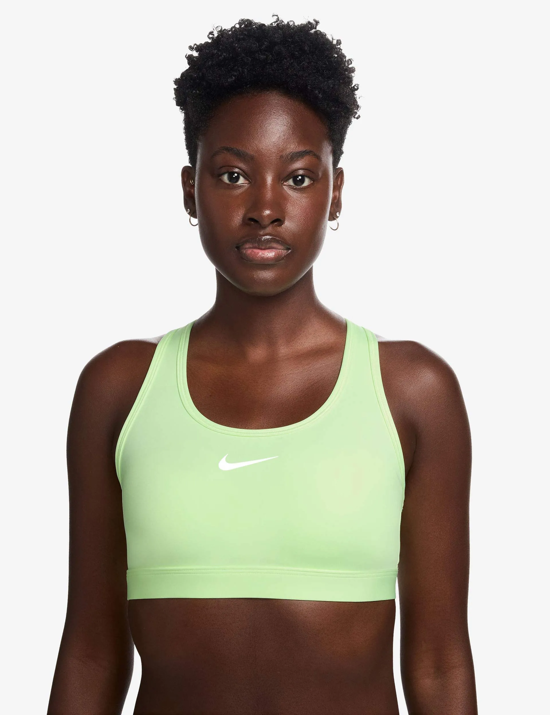 Swoosh Medium Support Bra - Barely Volt/White