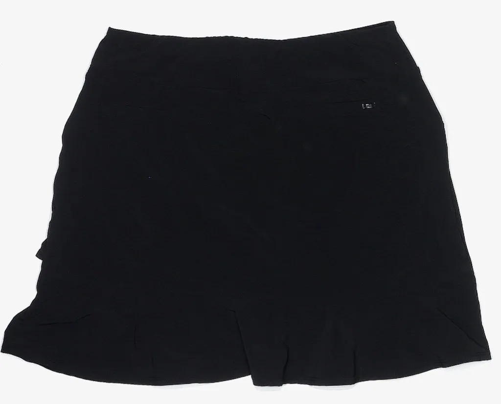 Tail Activewear Black Pull-on Ruffled Skort Size 4 MSP$96