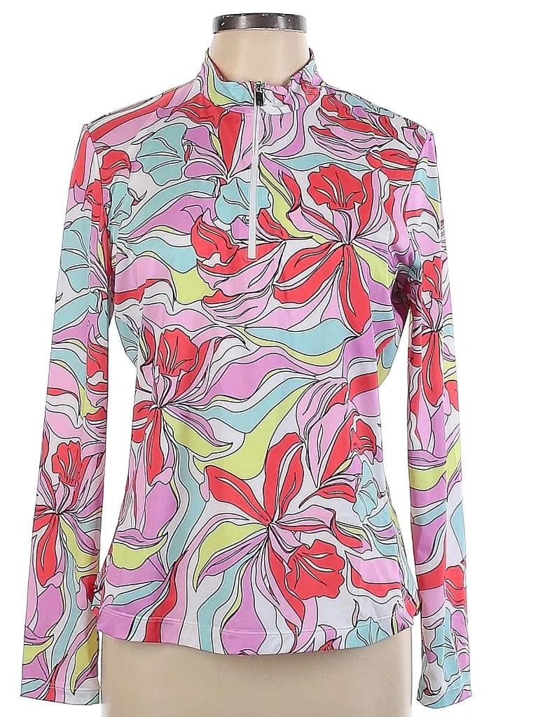 Tail Activewear Long Sleeve Cora Golf Top - Painted Petals Size L