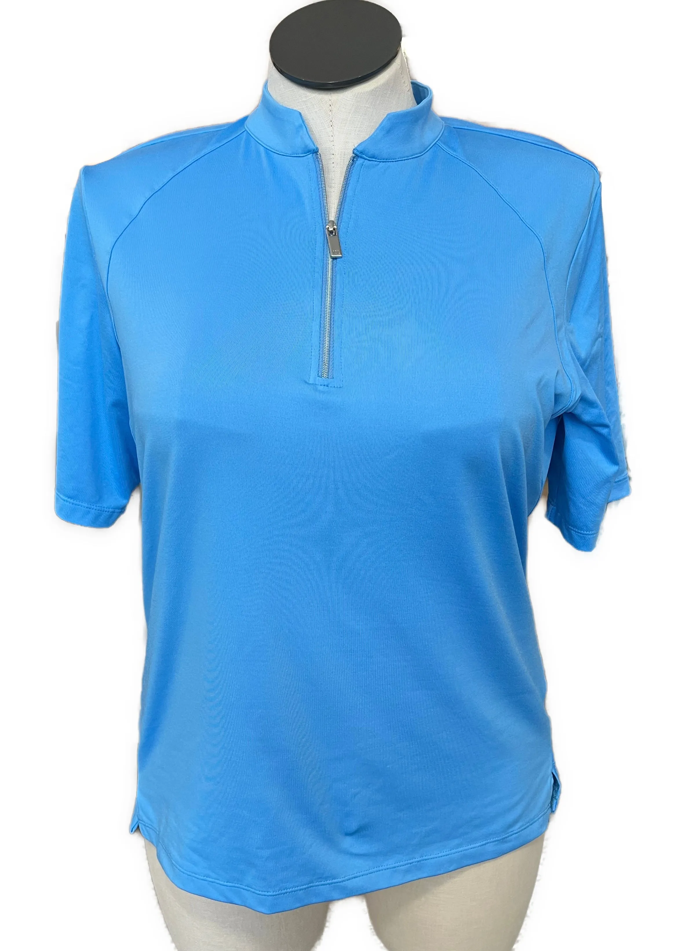 Tail Activewear  Mitch Azure Blue Half Sleeve Golf Top Size XL MSP$95