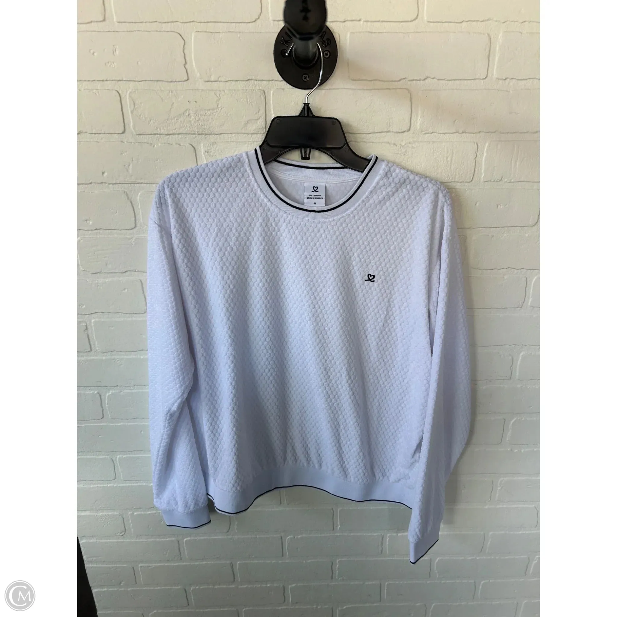 Top Long Sleeve By Clothes Mentor In Black & Tan, Size: M