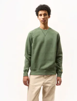Trending Now Carhartt WIP Chase Sweatshirt - Duck Green  Going Fast!