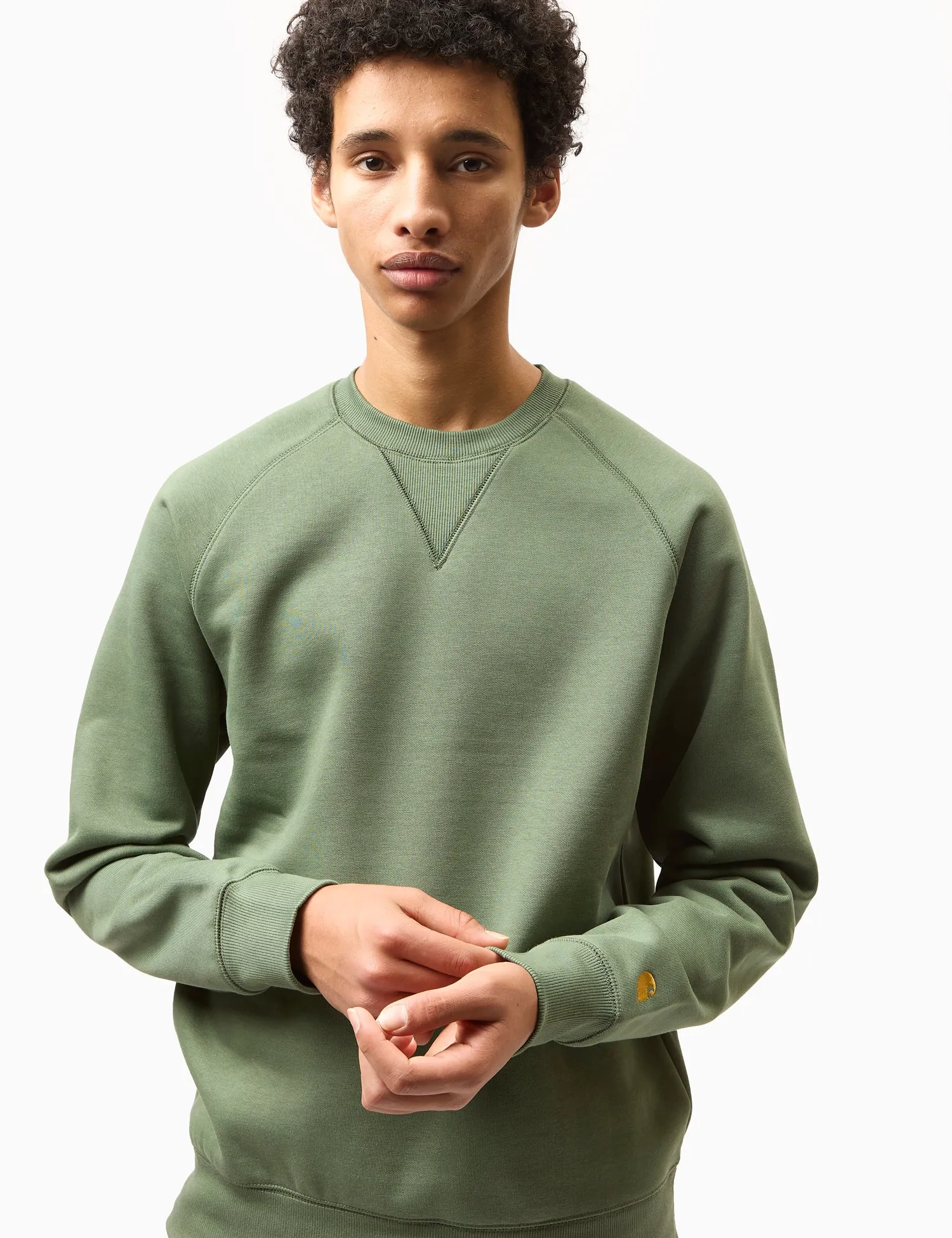 Trending Now Carhartt WIP Chase Sweatshirt - Duck Green  Going Fast!
