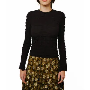 Trending Now Janet Pucker Effect Long Sleeve Top  Limited Availability!