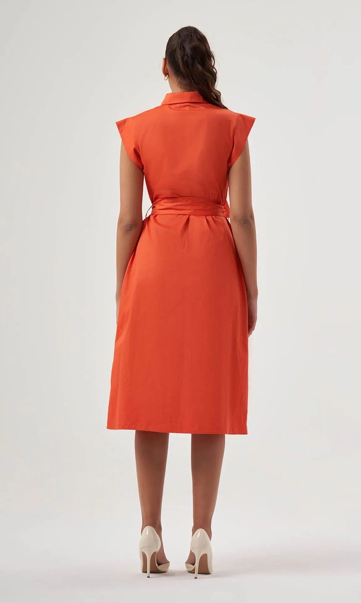 Trending Now Mzl Belted Sleevless Midi Pomegranate Flower Dress Apparel  Dont Miss Out!