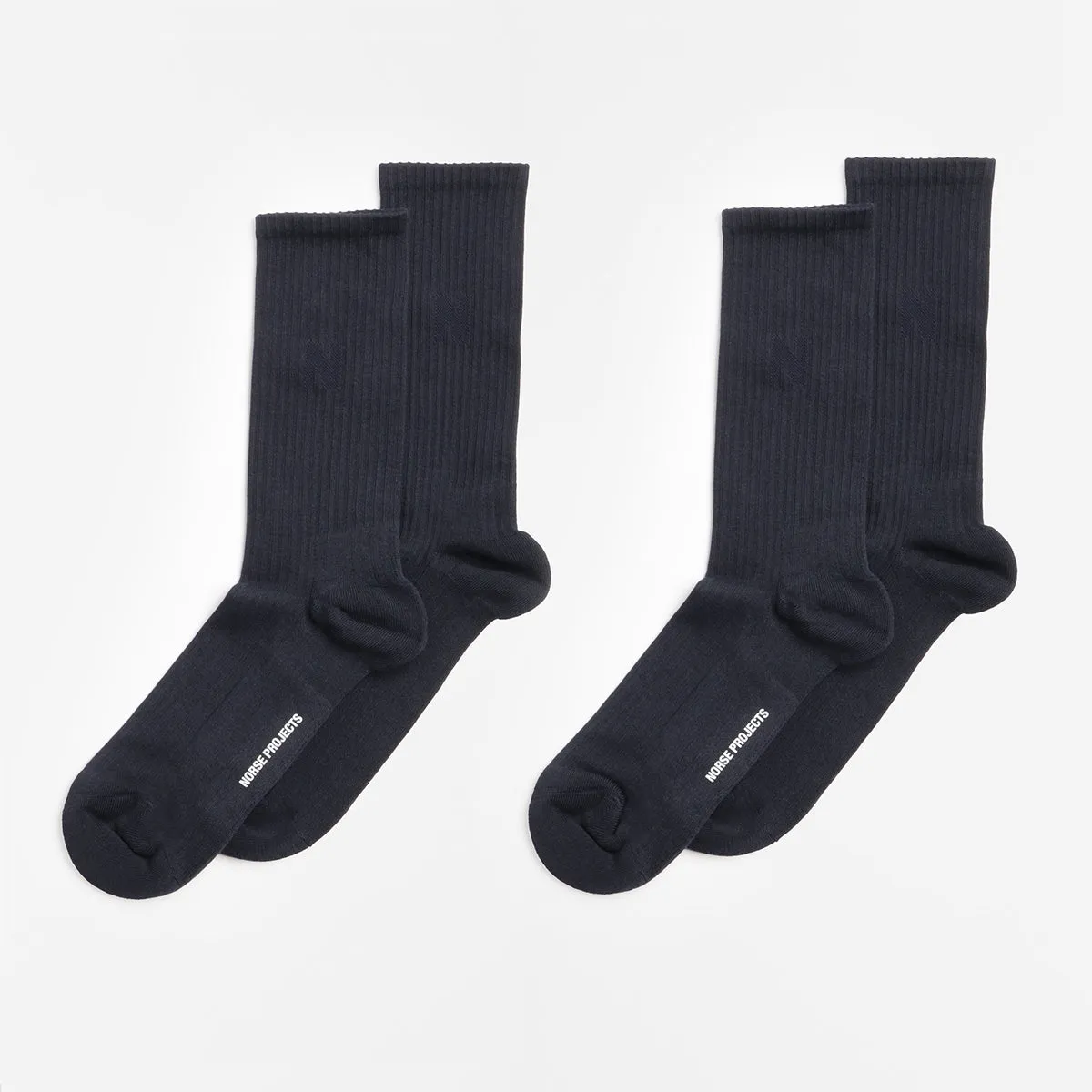 Trending Now Norse Projects Bjarki N Logo Socks 2 Pack  Last Few Pieces!