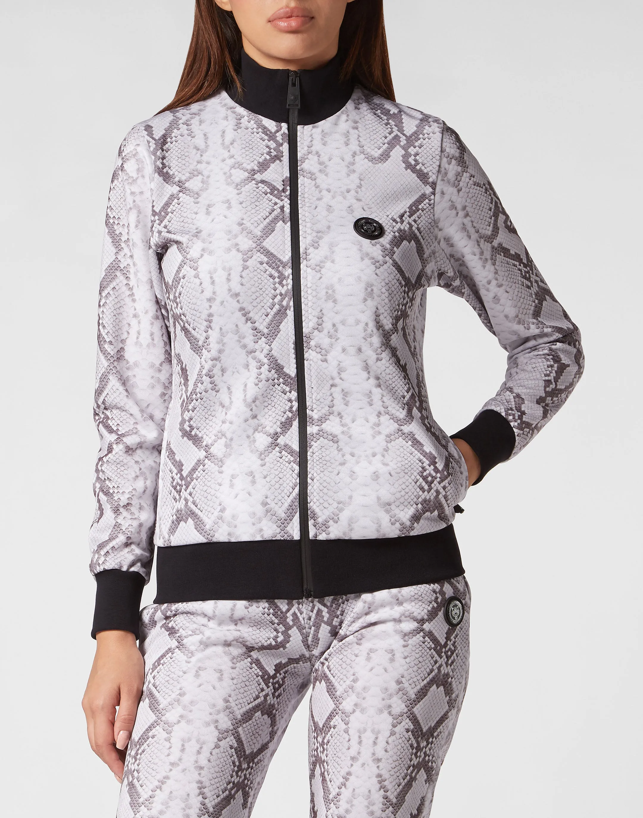 Triacetate Jogging Tracksuit: Top/Trousers Pitone
