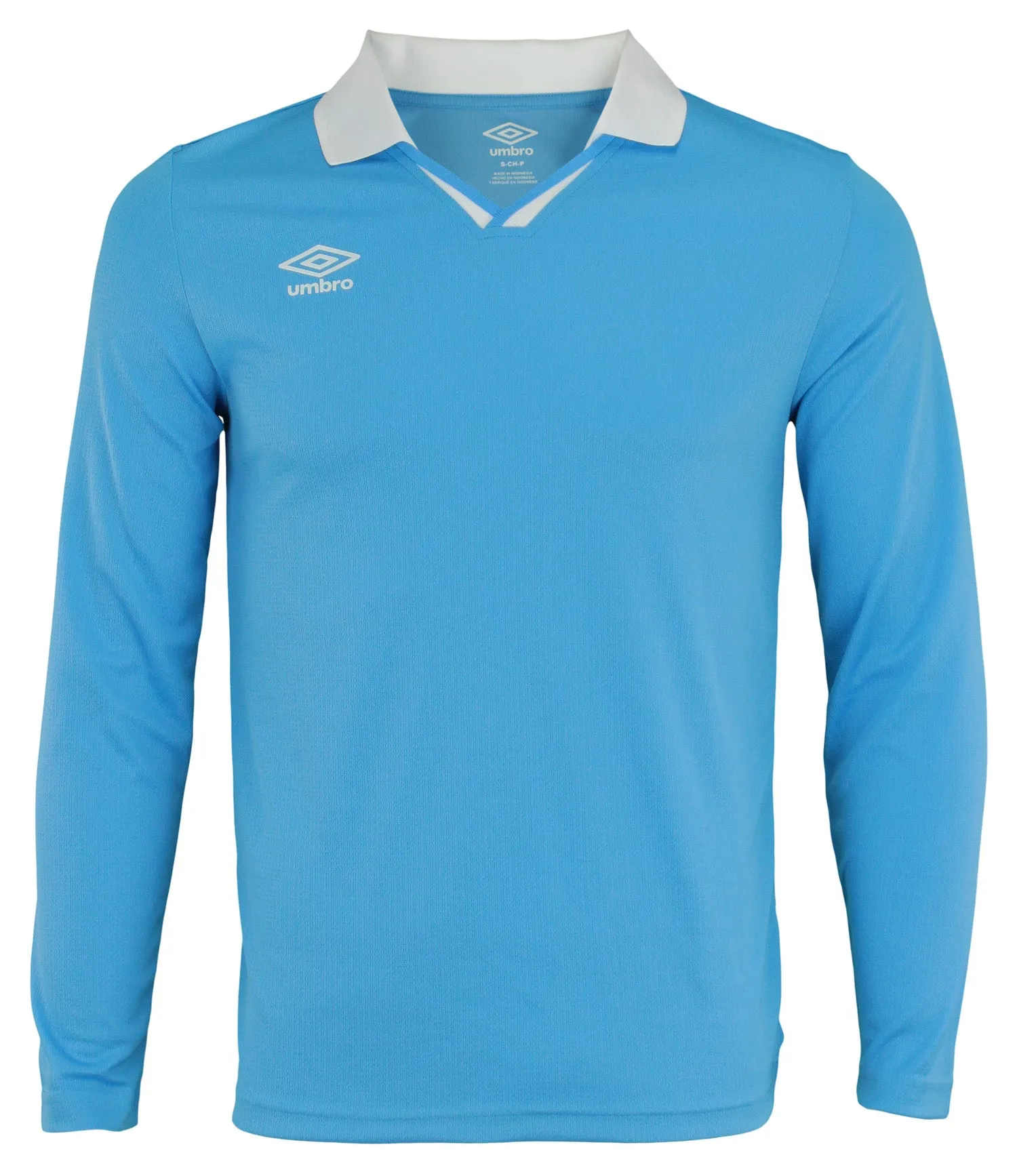 Umbro Mens Johnny Collar Long Sleeve Soccer Jersey