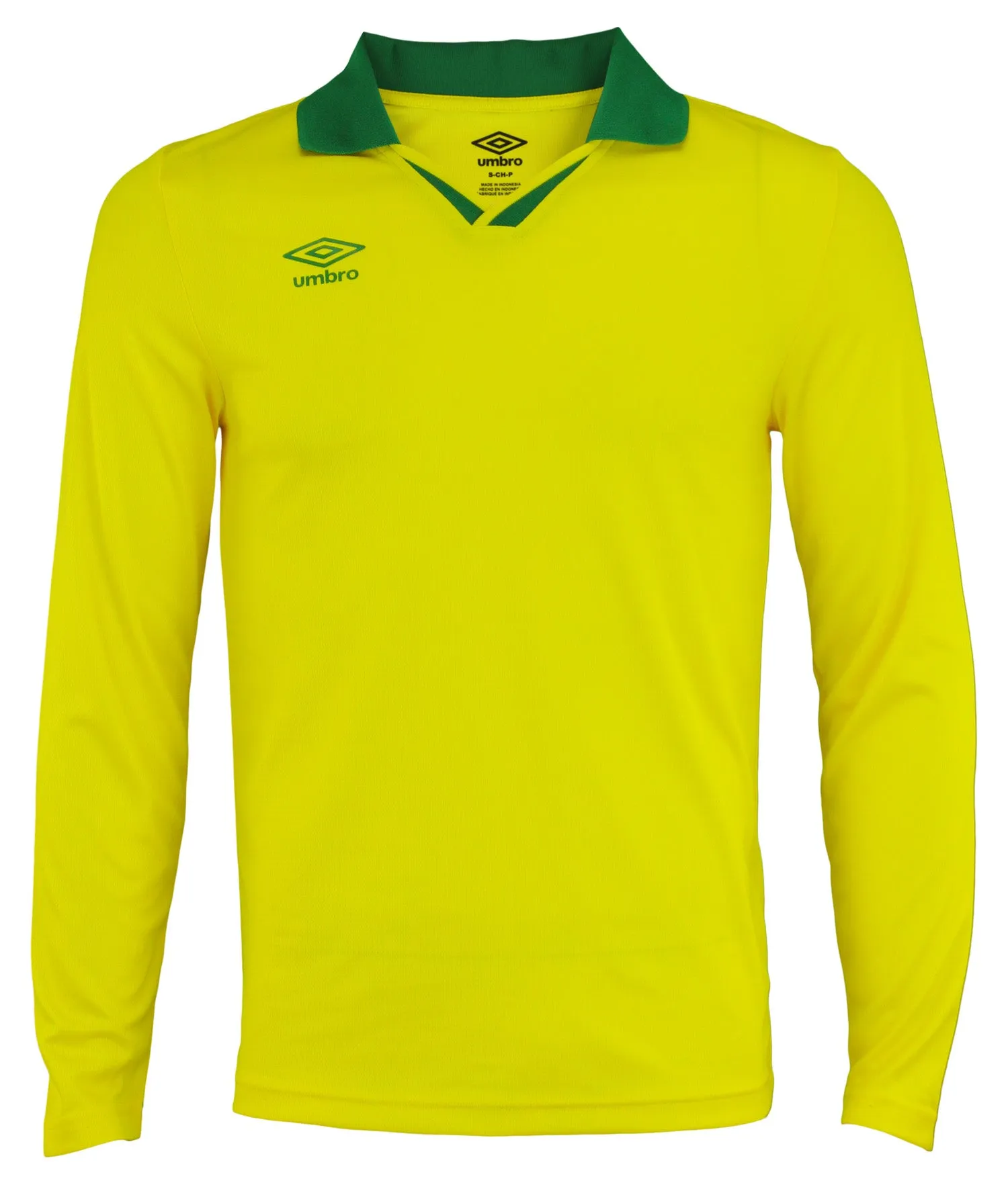 Umbro Mens Johnny Collar Long Sleeve Soccer Jersey