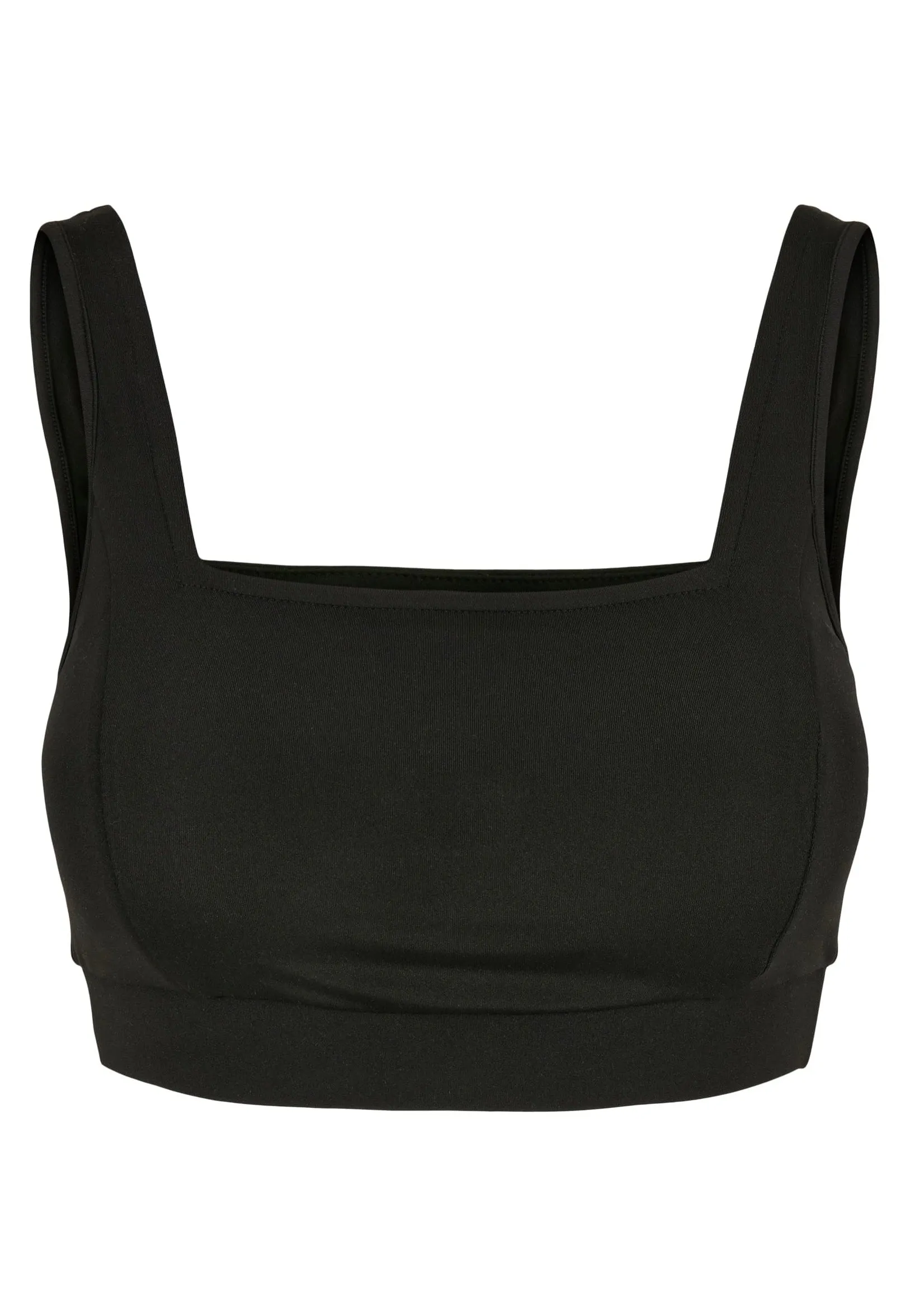 Urban Classics - Ladies Recycled Squared Sports Black - Sport Bra